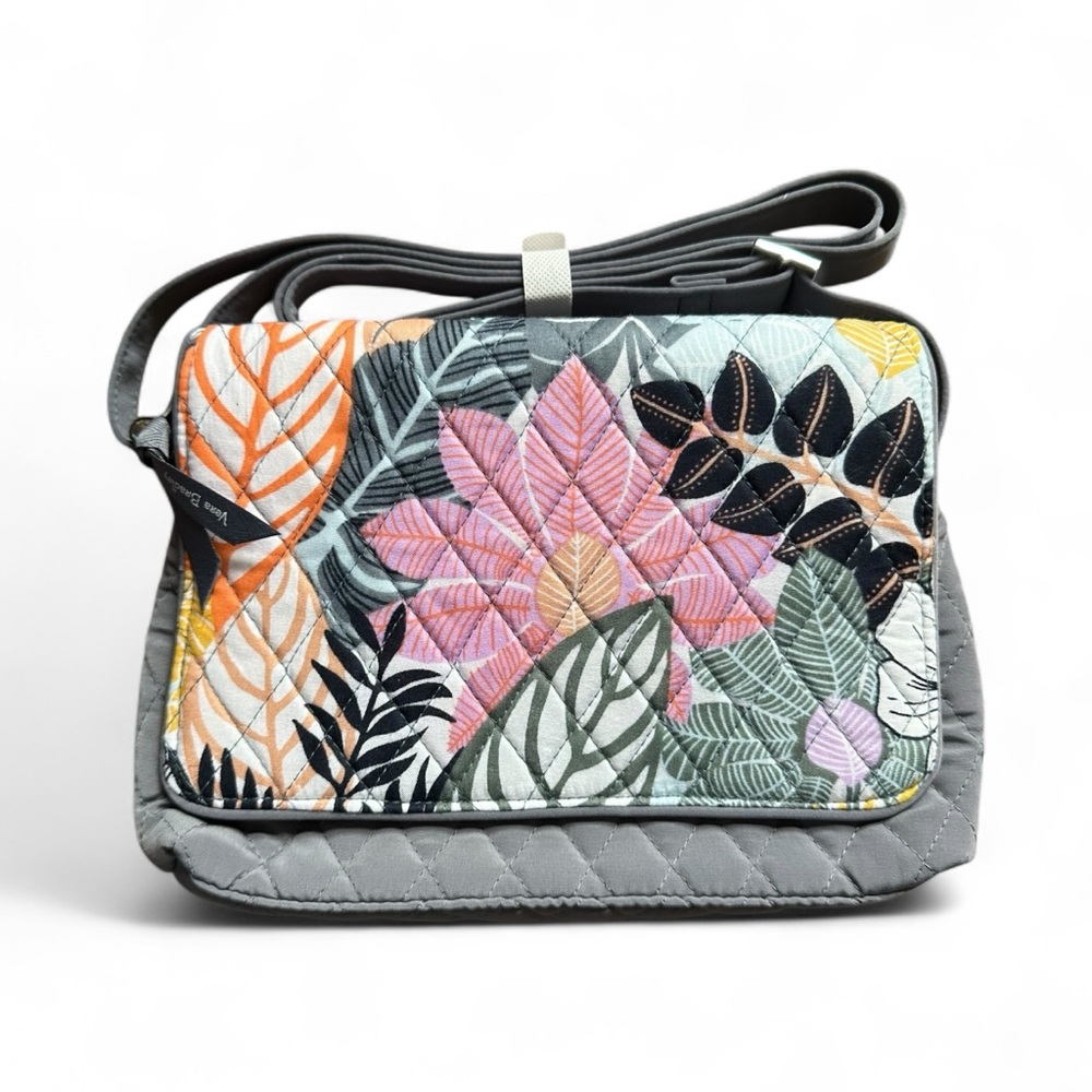 Vera Bradley Outlet Convertible Flap Crossbody Bag Palm Floral